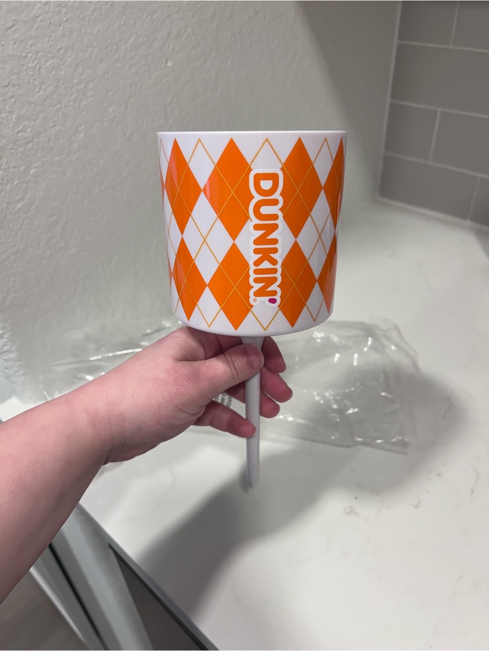 New Dunkin’ Outdoor Ground Cup Holder Stake – Picnic Drink Holder – Promotional